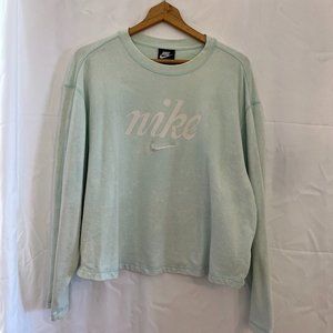 Nike Woman's Mint Green Oversized Crew Neck Sweatshirt - 3X